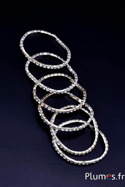 Bracelet - élastique - strass